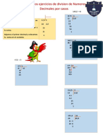 Resolviendo Ejercicios de Division de Numeros Decimales Por Casos