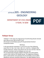 191ce305 - Engineering Geology: Department of Civil Engineering Ii Year / Iii Sem