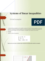 Systems of Linear Inequalities Solved Examples