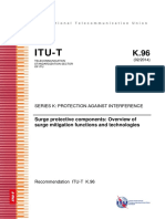 ITU - T - K.96 - 2014 - Surge Protective Component - Overview of Surge Mitigation Functions and Technologies