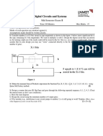 DIGITAL CIRCUIT AND SYSTEM Mid Term-II