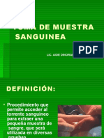 Toma de Muestra Sanguinea