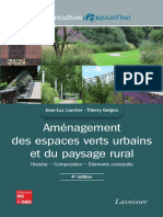 Amenagement Des Espaces Verts Urbains Et Du Paysage Rural Histoire Composition Elements Construits - Sommaire PDF