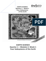 Earth Science Quarter 1 - Module 2: Week 1 Four Subsystems of The Earth