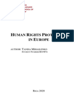 Human Rights Protection in Europe CCos