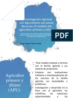 La Investigación Agrícola Con Agricultores Con Pocos Recursos