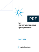 Cary 100/300/4000/5000/6000i Spectrophotometers: User's Guide