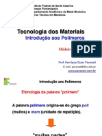 Aula 04 - Tecnologia Dos Materiais - Introducao Aos Polimeros PDF