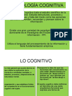 Psicologia Cognitiva - Paradigma-Postulados