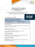 Guía de Actividades y Rúbrica de Evaluación - Unidad 2 - Tarea 4 - Determinar La Estructura Del Plan de Marketing