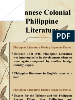 Japanese Colonial Philippine Literature