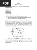 Lab 2 Diode Applications: Purpose