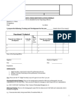 Training Need Identification Format