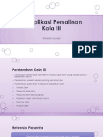 Komplikasi Persalinan Kala III