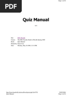 Quiz Manual: HSU Moodle