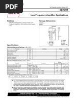 Low-Frequency Amplifier Applications: Package Dimensions Features