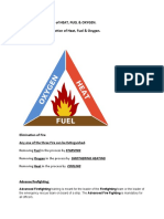 Fire Triangle:: Fire Is The Combination of HEAT, FUEL & OXYGEN. Fire Is The Chemical Reaction of Heat, Fuel & Oxygen