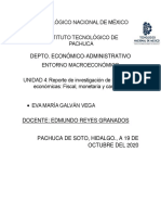 Reporte de Investigación Unidad 4 Politica Economia