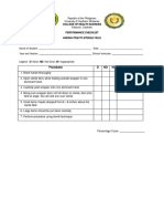 Procedural Checklist NCM 112 RLE Preparing A Sterile Field Opening A Sterile Pack Adding Items To A Sterile Field Adding Liquids To A Sterile Field Skin Preparation