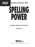 Spelling Power 9th TE