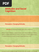 Attitudes and Social Cognition