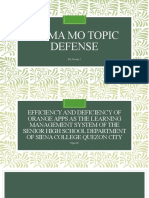 Mama Mo Topic Defense: by Group 2