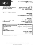 Tax Invoice/Bill of Supply/Cash Memo: (Original For Recipient)