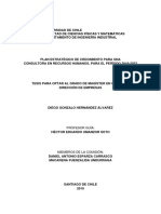 Plan Estratégico de Crecimiento para Una Consultora en Recursos Humanos para El Período 2019 2023 - U - Chile