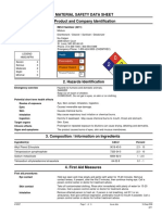 Material Safety Data Sheet 1. Product and Company Identification