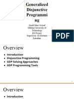 Generalized Disjunctive Programming