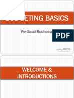 Budgeting Basics For Small Businesses (PDF) - 001