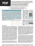 Challenges in Everyday Leadership Capabilities Conversations With Senior Clinical Nurses