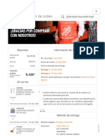 The Home Depot México - Confirmación de La Orden PDF