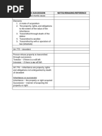 Civil Code-Succession Notes/Remarks/Reference