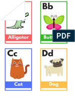 Animal Alphabet Flash Cards