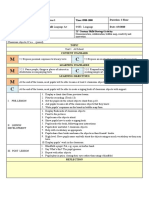 M C M C M C: Duration: 1 Hour Cce: Date: 4/3/2020 Teaching Aids: Language/Grammar Focus: Topic