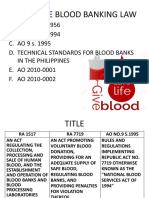 Philippine Blood Banking Law