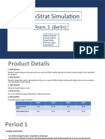 Markstrat Simulation: Team: S (Berlin)