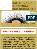 Critical Thinking and Critical Reasoning Kebidanan