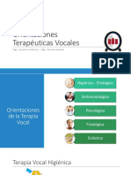 Clase 3 - Orientaciones Terapéuticas Vocales, Higiene Vocal