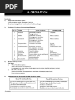 Circulation: Open Circulatory System Closed Circulatory System