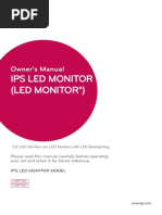 Ips Led Monitor (Led Monitor ) : Owner's Manual