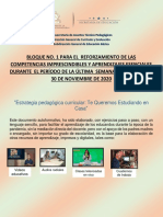 9no Grado Periodo de Reforzamiento PDF