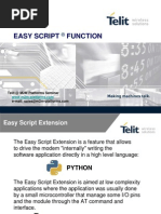 Easy Script Function: Telit at M2M Platforms Seminar