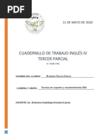 Cuadernillo de Trabajo INGLÉS IV Tercer Parcial ROMINA GARCIA GARCIA PDF