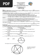 2nd Periodical Exam (MATH 10)