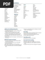 Unit 6 Language Summary: Nouns Verbs