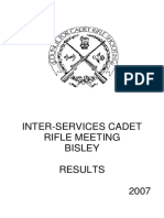 Inter-Services Cadet Rifle Meeting Bisley Results 2007