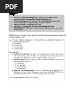 Toefl Structure Exercise