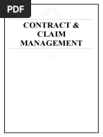 Contract & Claim Management